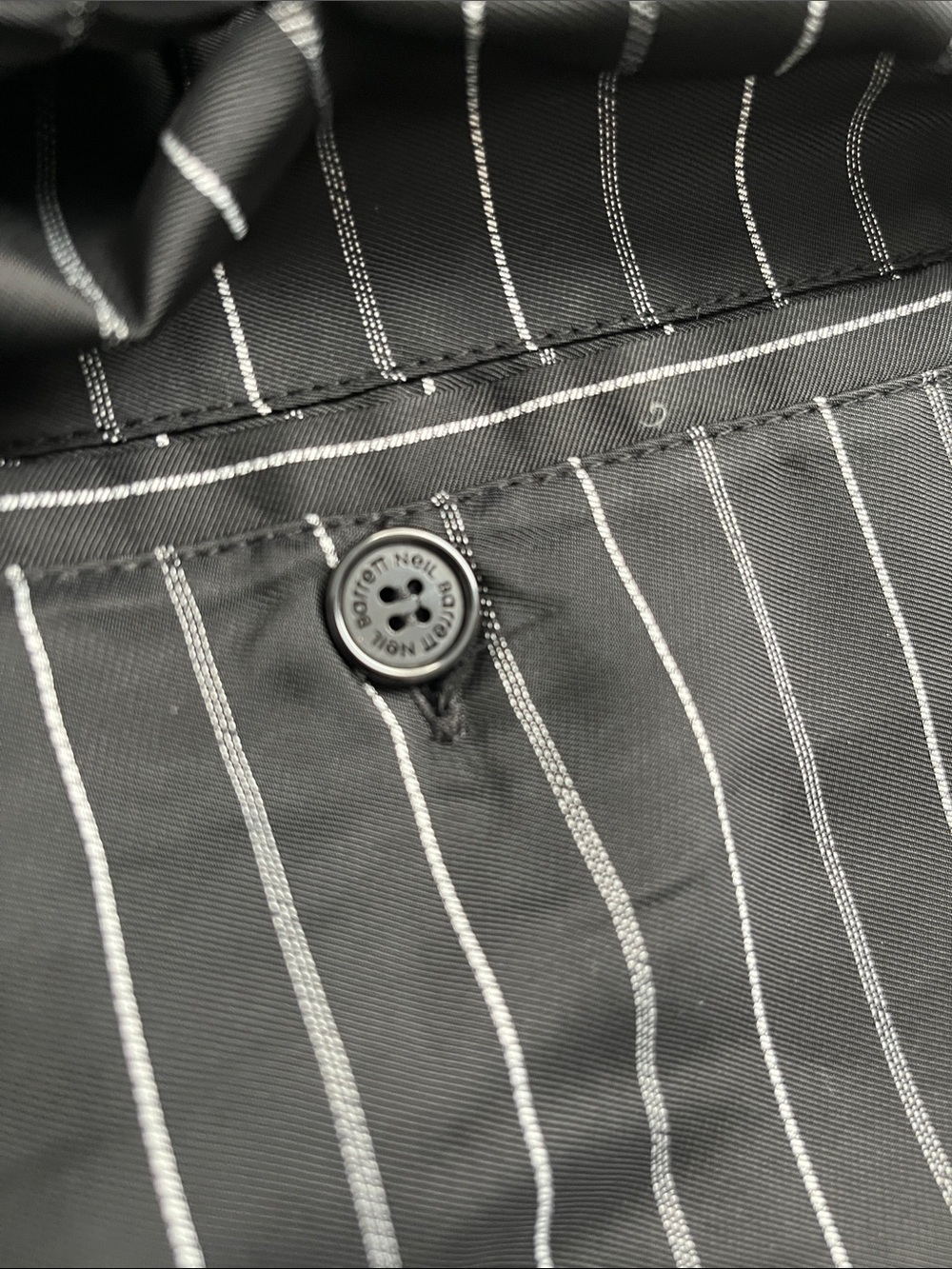 Neil Barrett City Shorts Black White Pinstripe Italian Made - Picture 11 of 11
